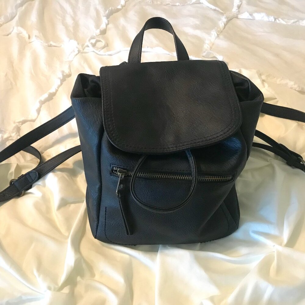 Mini Black Fashion Backpack
